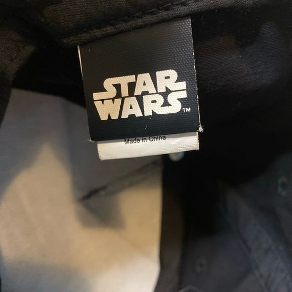 Star Wars Hyperspace Black and Silver Adjustable Snapback Baseball Hat - Picture 3 of 5